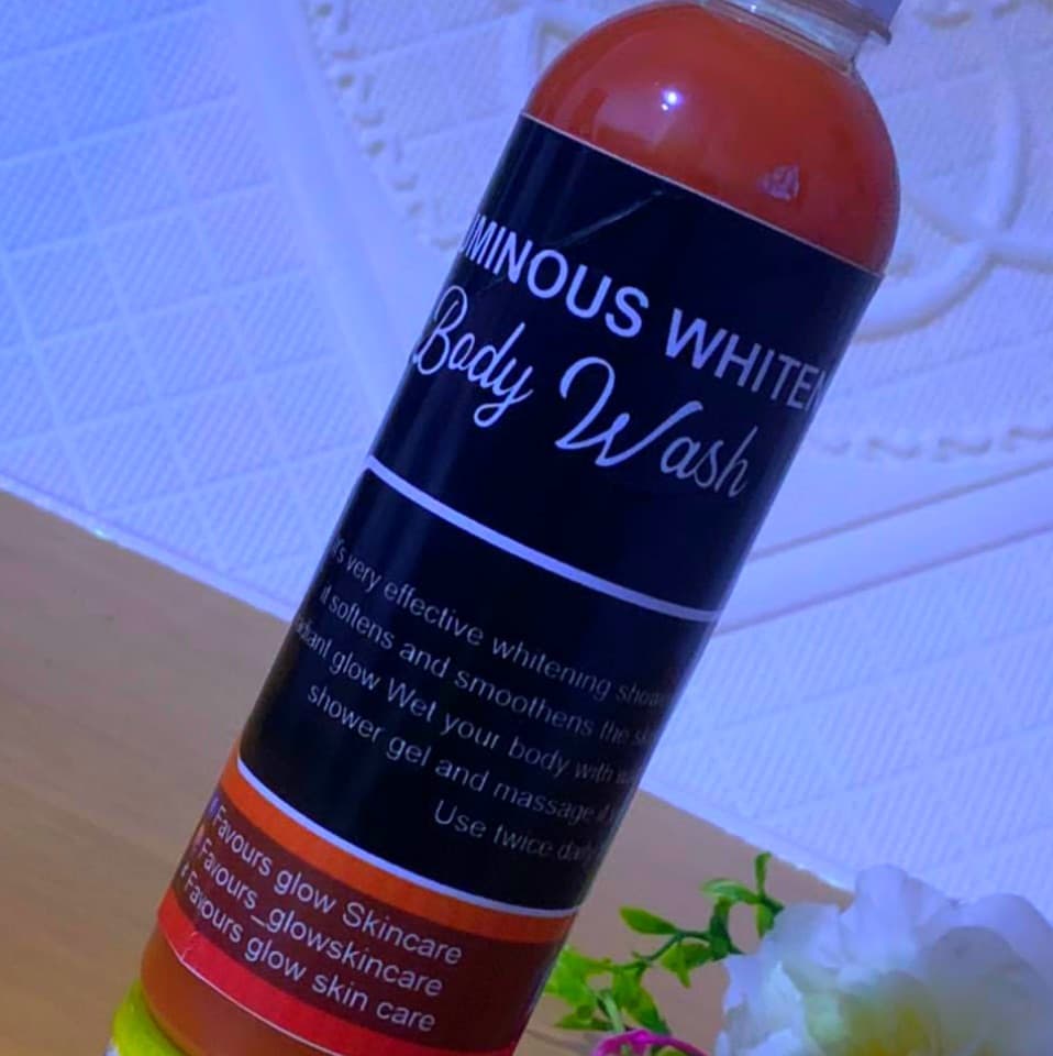 Luminous whitening body wash